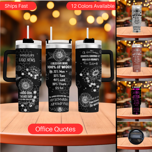 a collage of photos of coffee mugs on a table