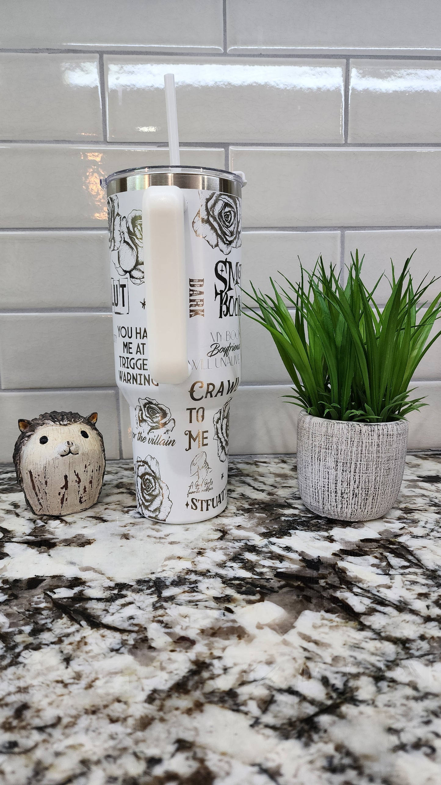 Smutty Book Club 40oz Engraved Tumbler for the passionate and provocative reader
