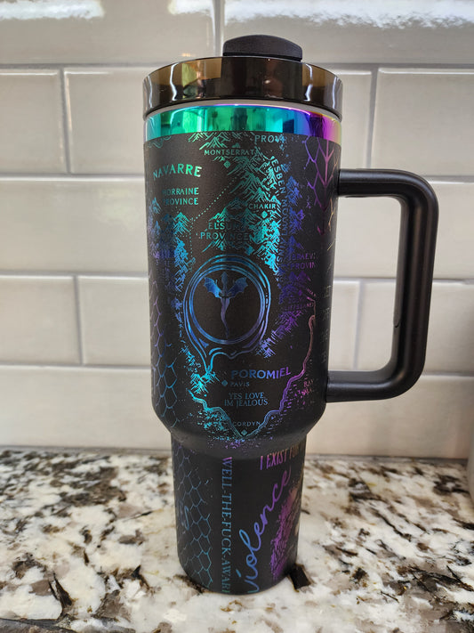 40oz Iridescent Black Onyx Storm Tumbler