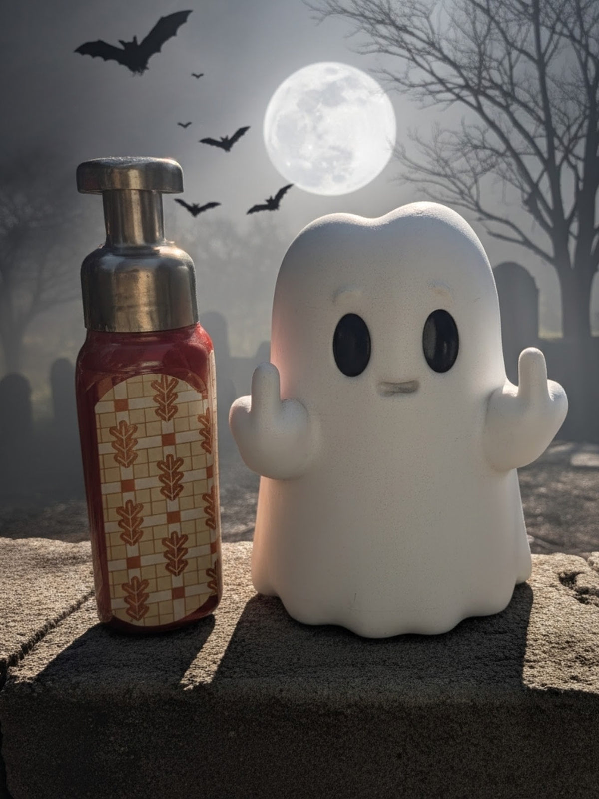Spicy Halloween Gus the Ghost soap holder for Bath and Body Works Soap