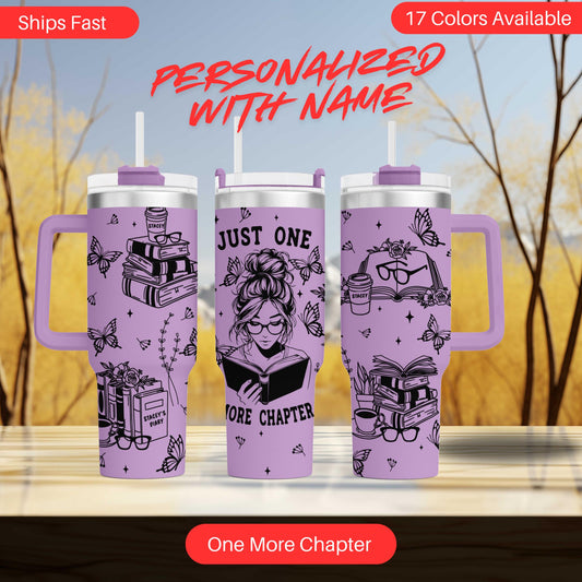 Engraved Bookworm and Literary Buff Tumbler - Perfect for Book Lovers