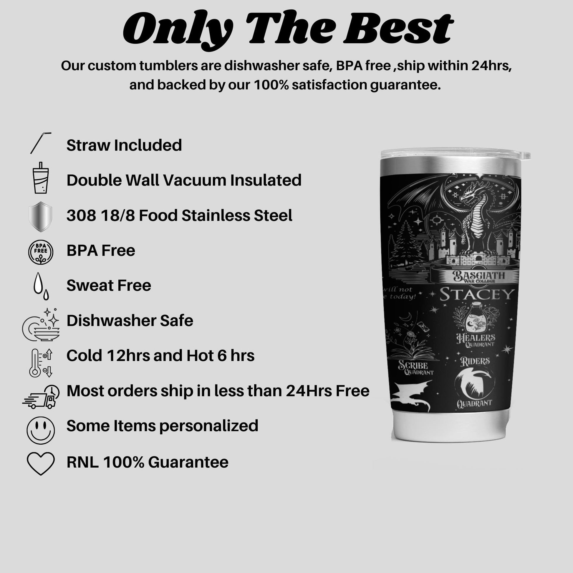 a black and white advertisement for a coffee cup