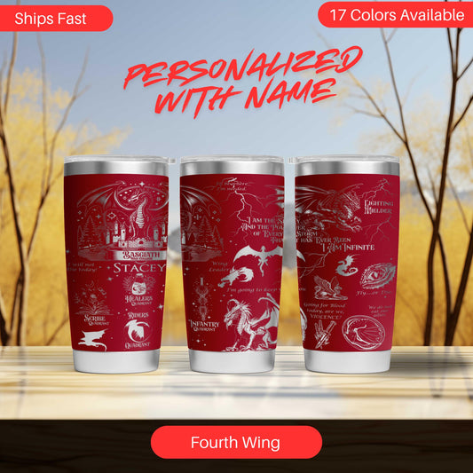 three red tumblers sitting on top of a table