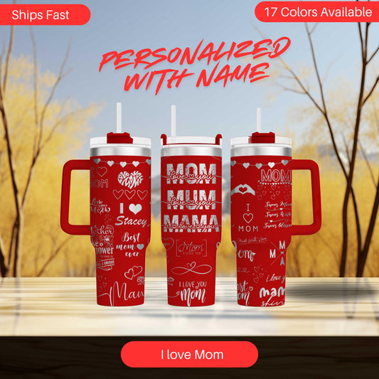 a couple of red cups sitting on top of a table