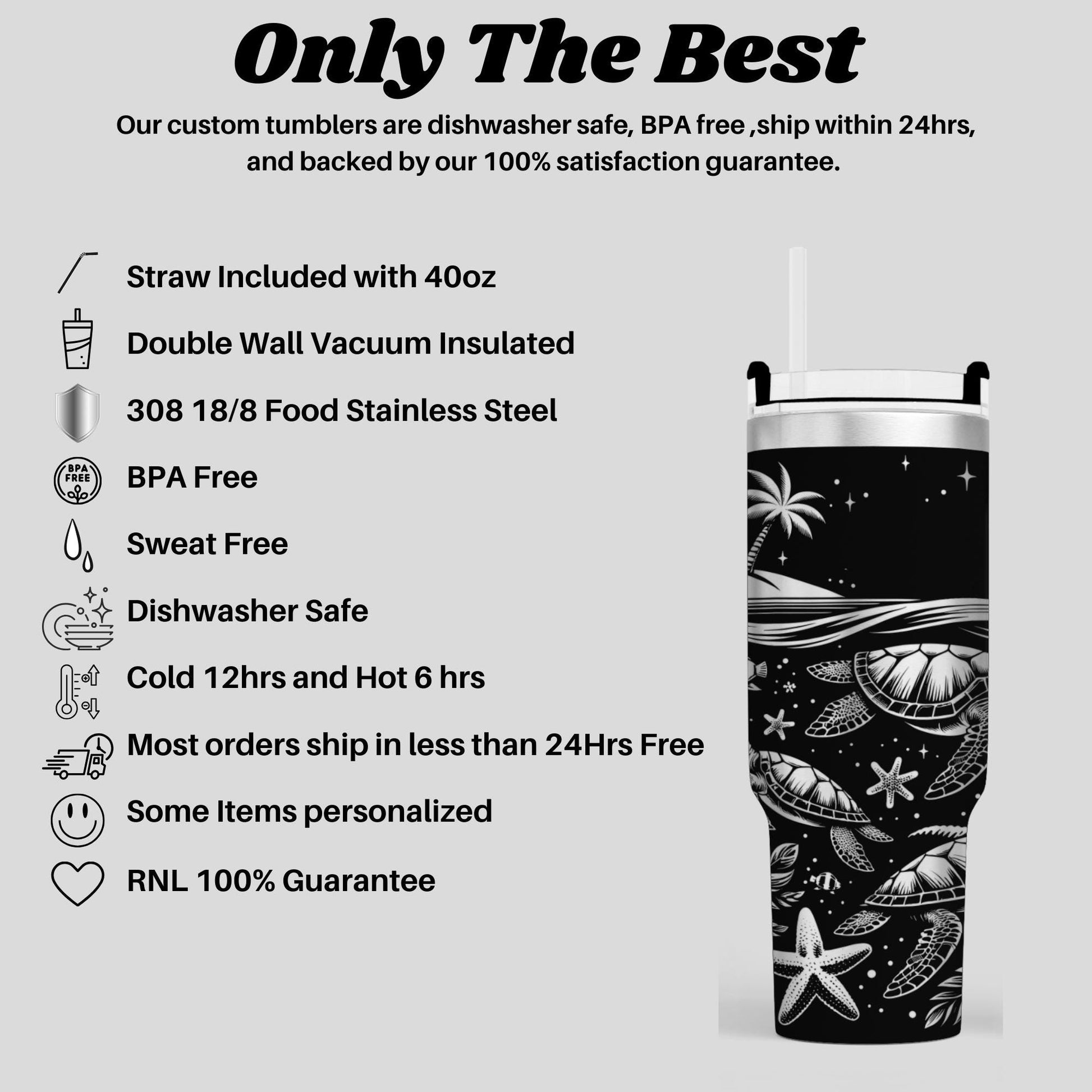 a black and white advertisement for a drink