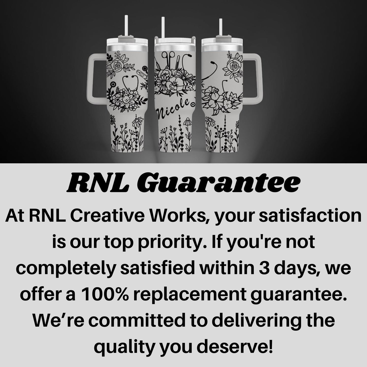 a black and white photo of three coffee mugs