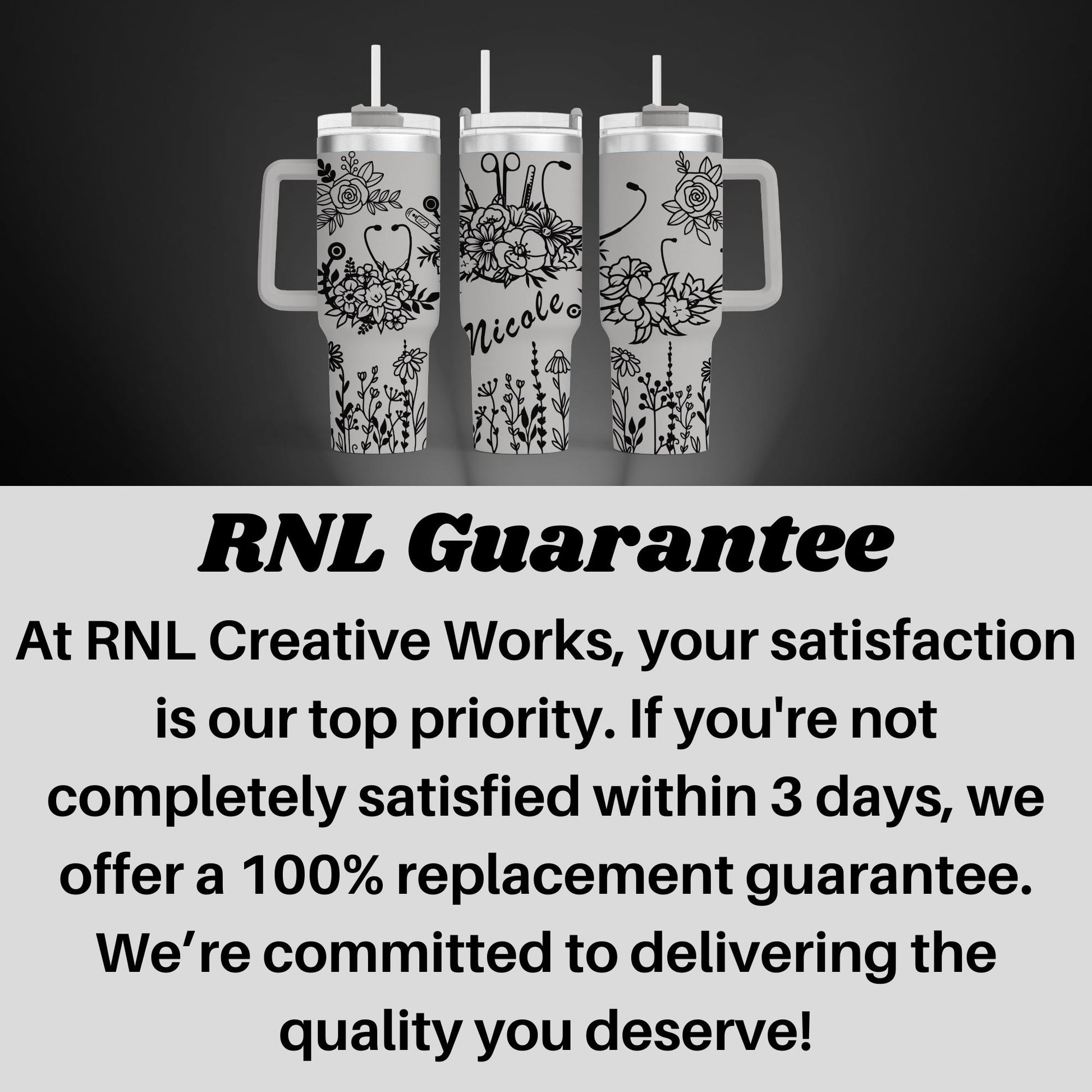 a black and white photo of three coffee mugs