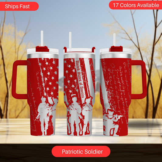 a couple of red cups sitting on top of a table