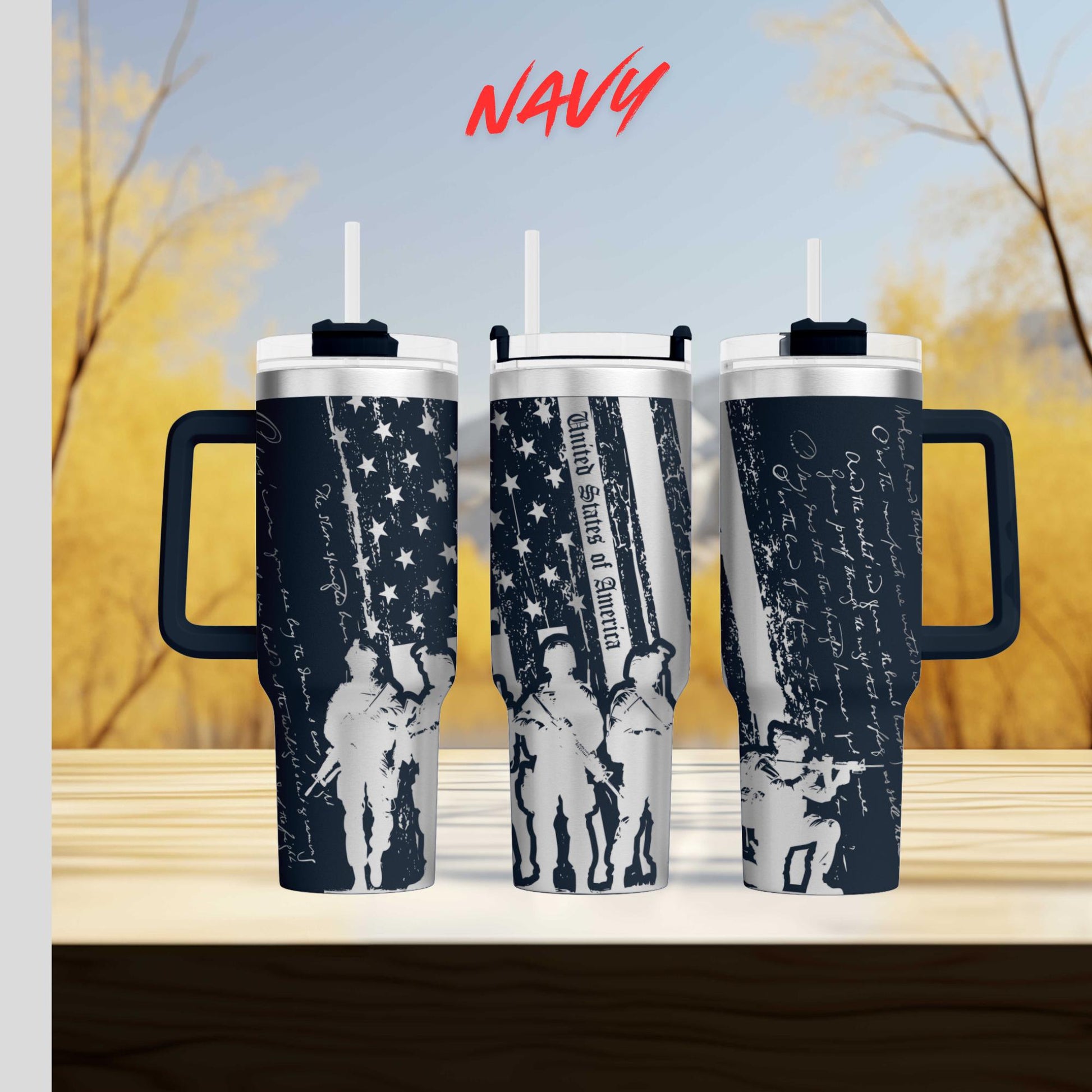 a couple of cups that are sitting on a table