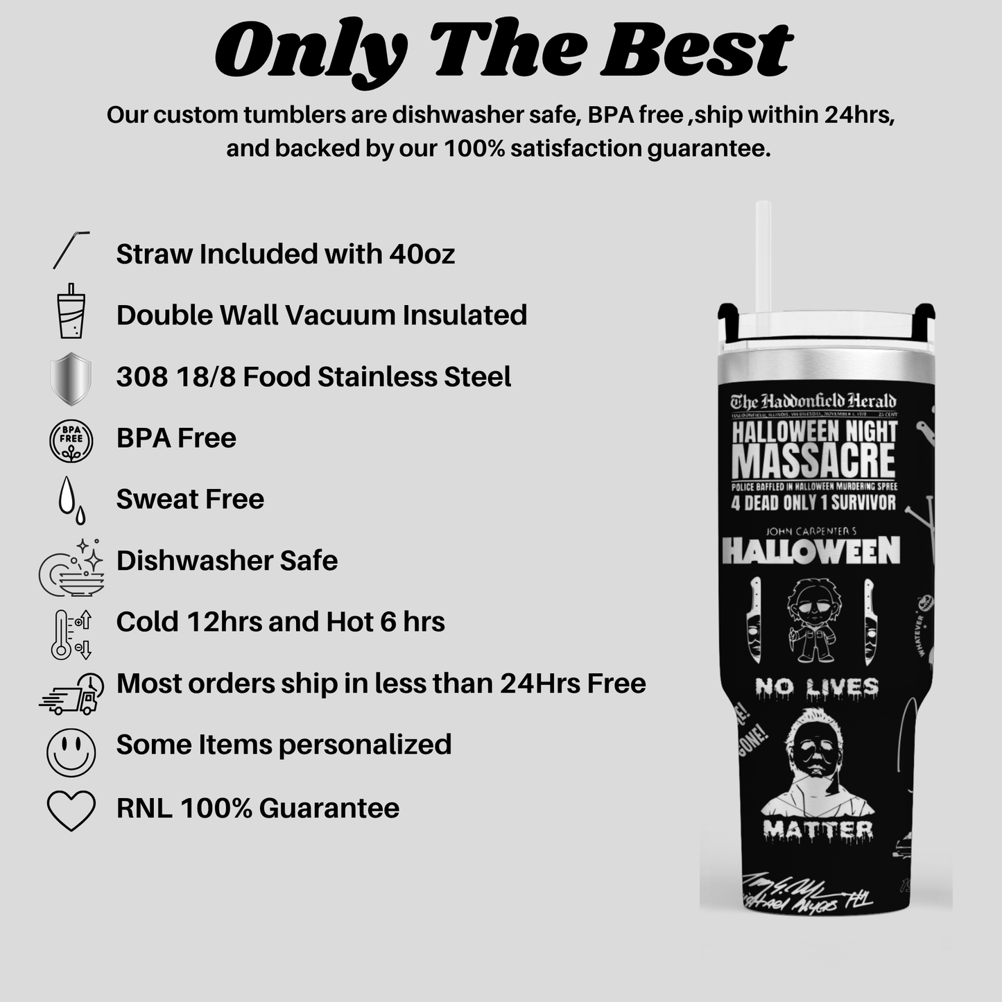 a black and white advertisement for a drink