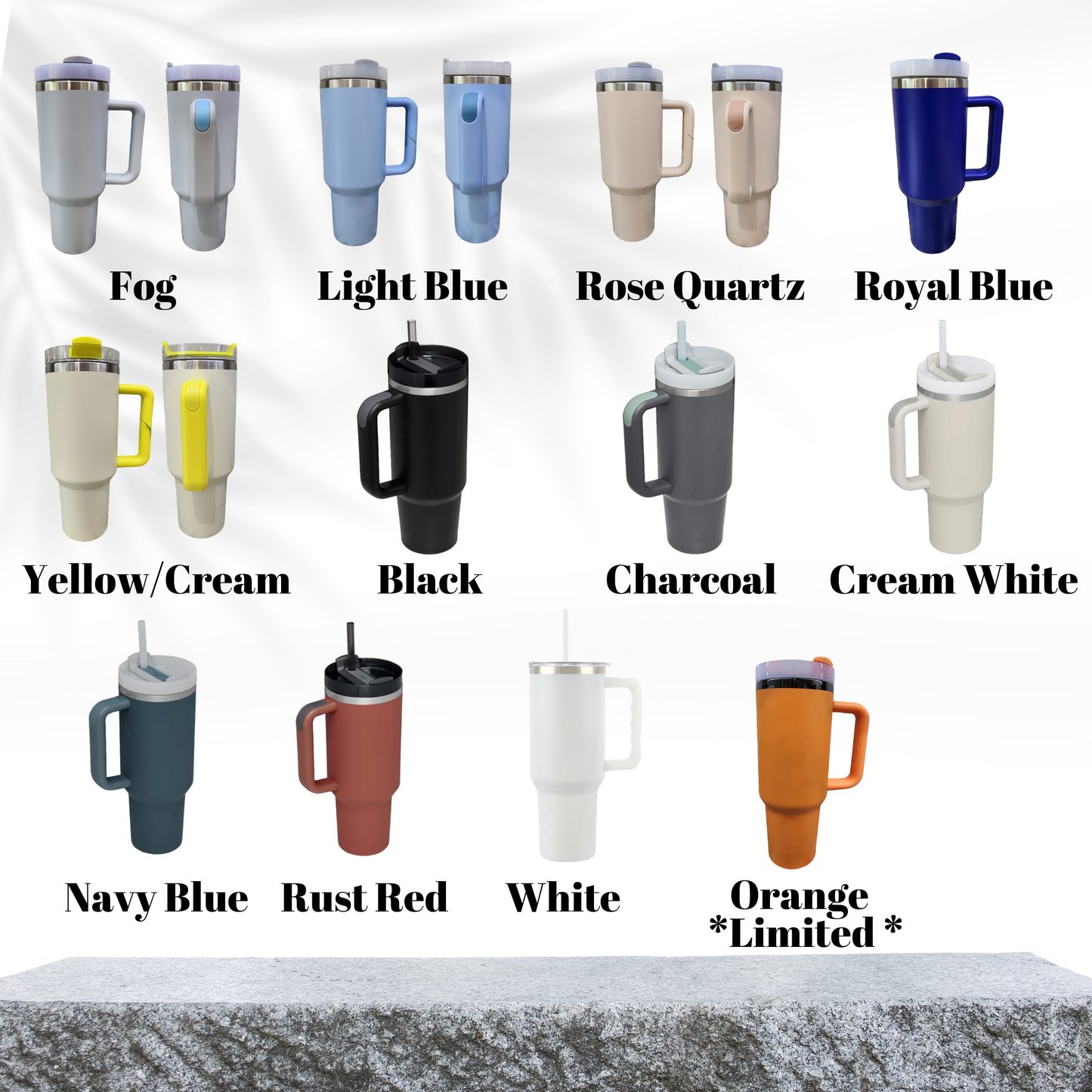 a picture of a bunch of different colored cups