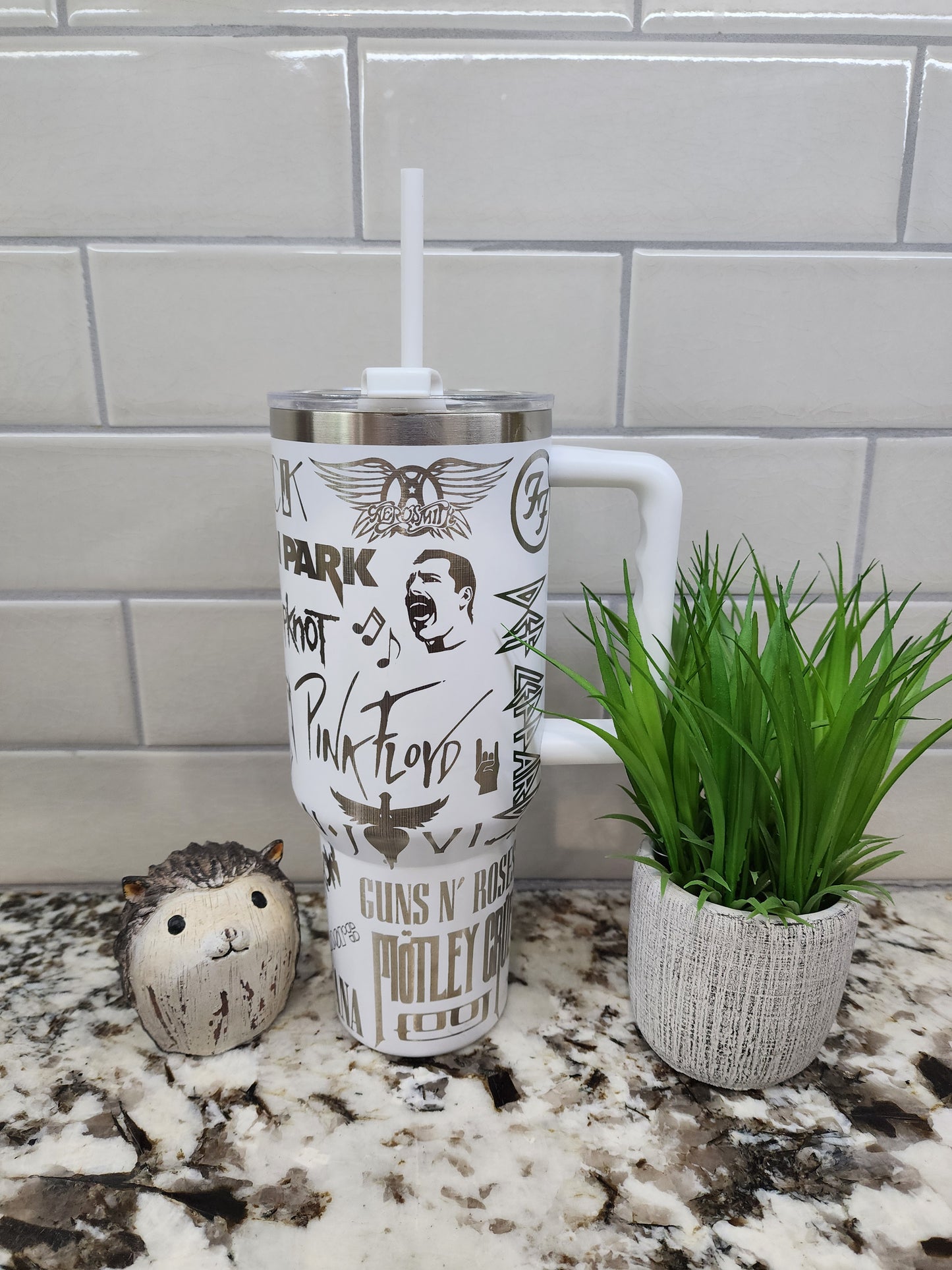 40oz Engraved Rock and Roll Tumbler: "Turn It Up to Eleven" Edition