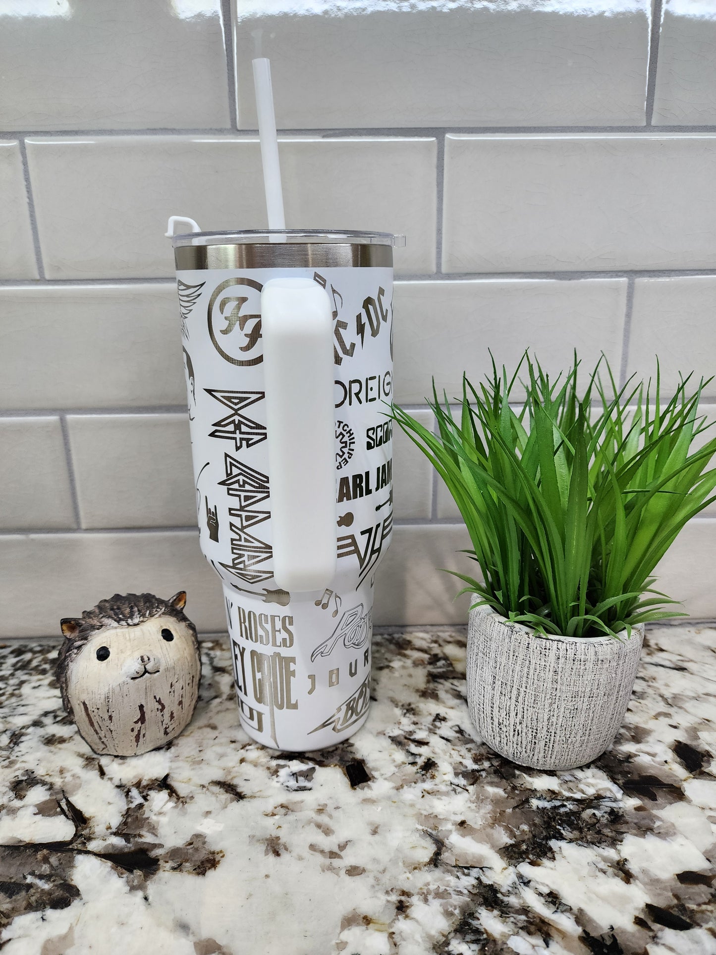40oz Engraved Rock and Roll Tumbler: "Turn It Up to Eleven" Edition