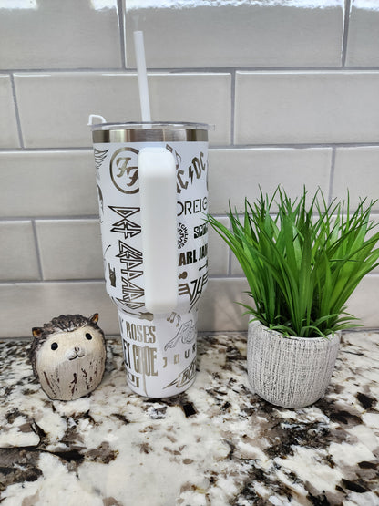 40oz Engraved Rock and Roll Tumbler: "Turn It Up to Eleven" Edition