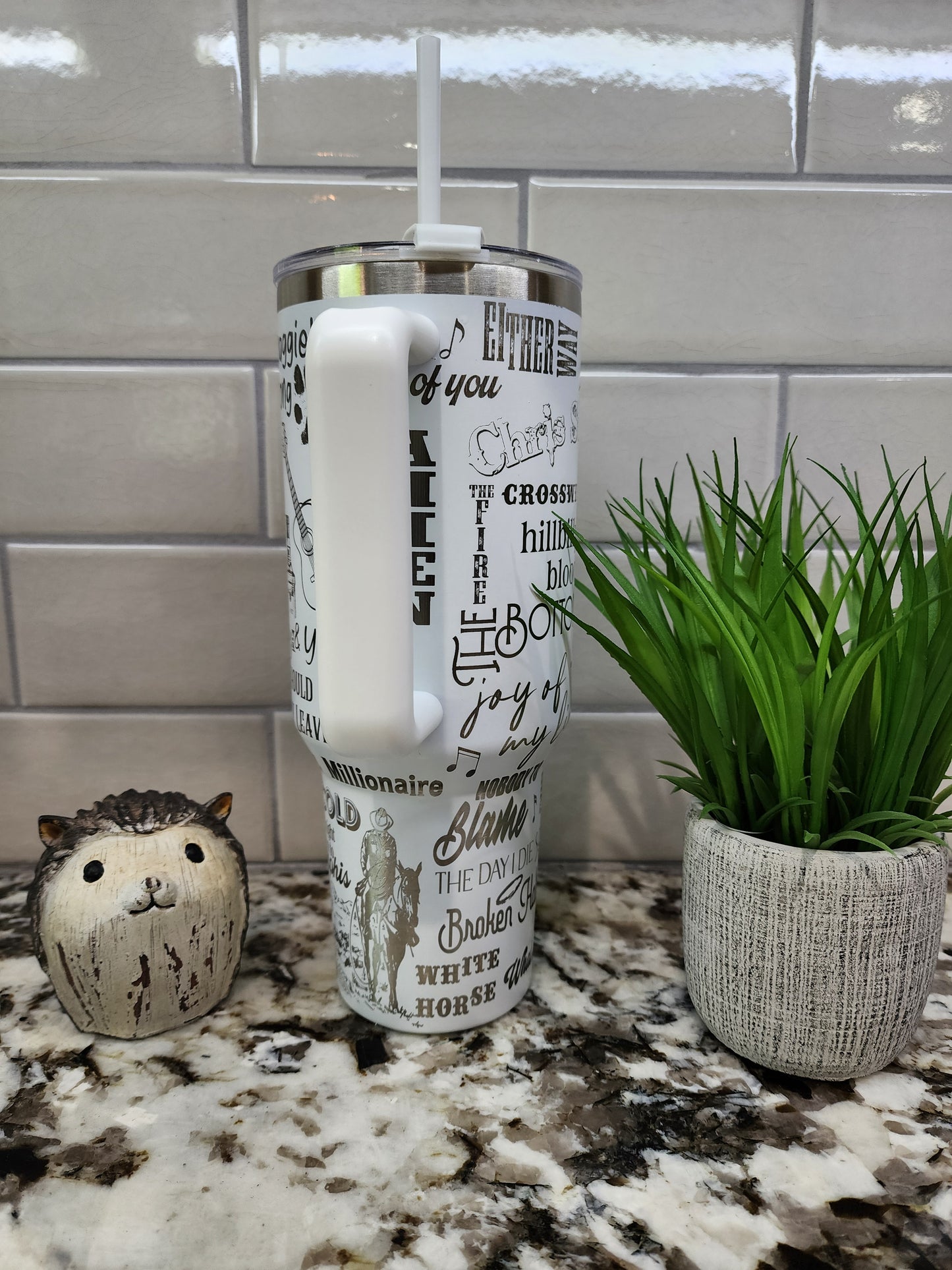 40oz Engraved Chris Stapleton Tumbler: "Tennessee Whiskey Warmth" Edition