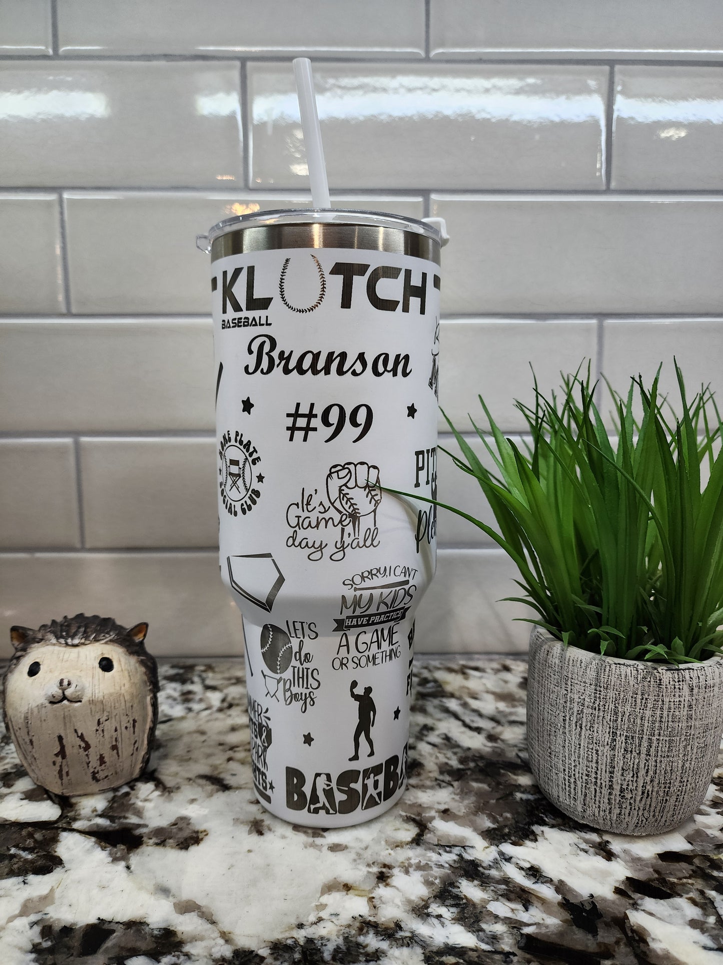 40oz Klutch Team Tumbler with Handle