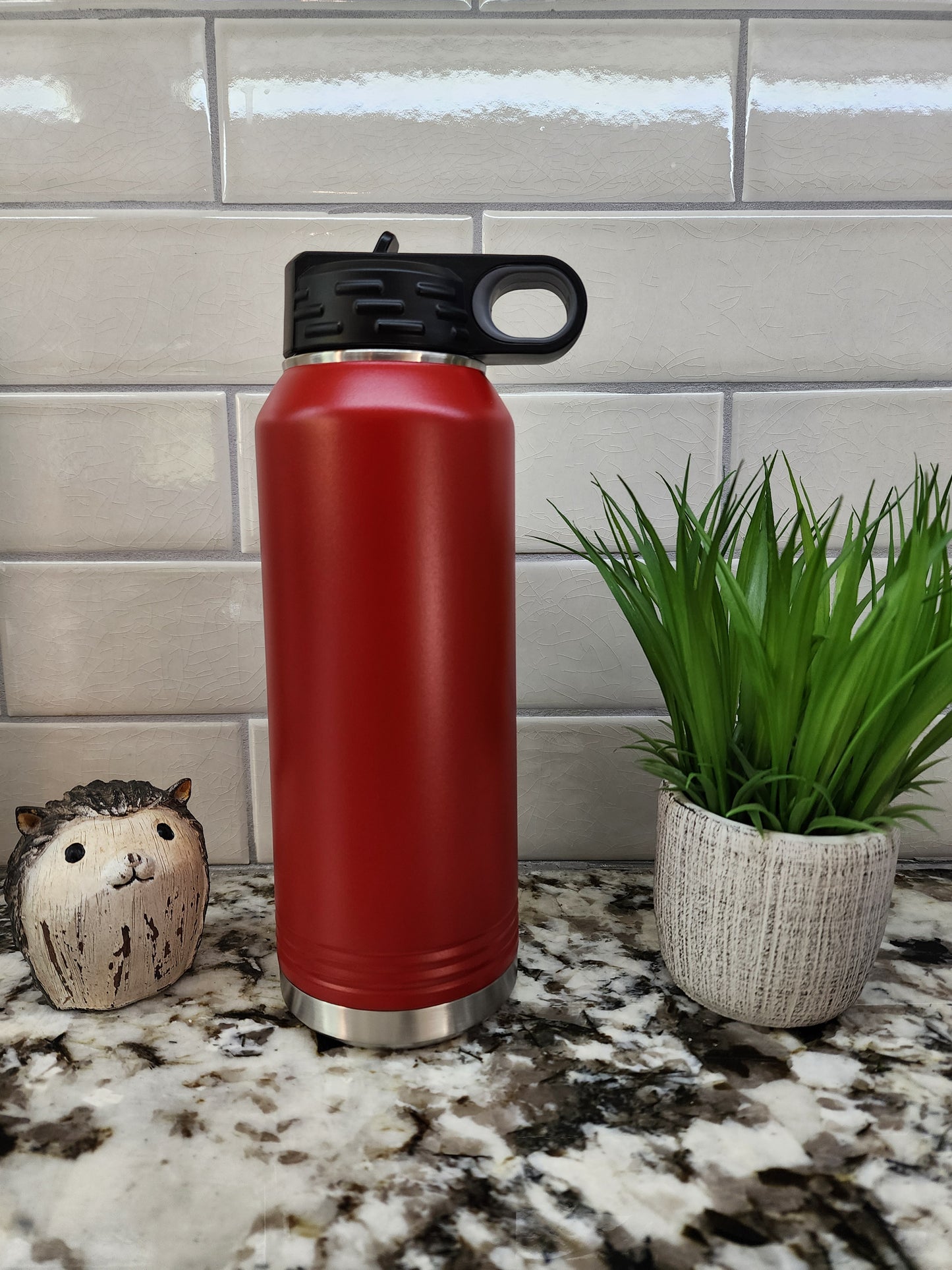 32oz Polar Camel Water Bottle - Atlanta Braves Engraved Edition: "Home Run Hydration"