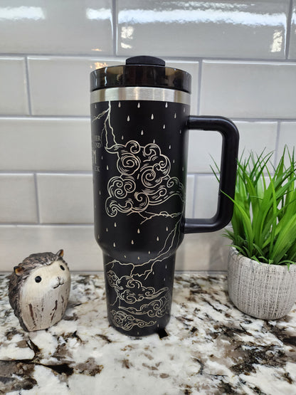 40oz Engraved "I Am The Storm" Tumbler: Empowerment Edition