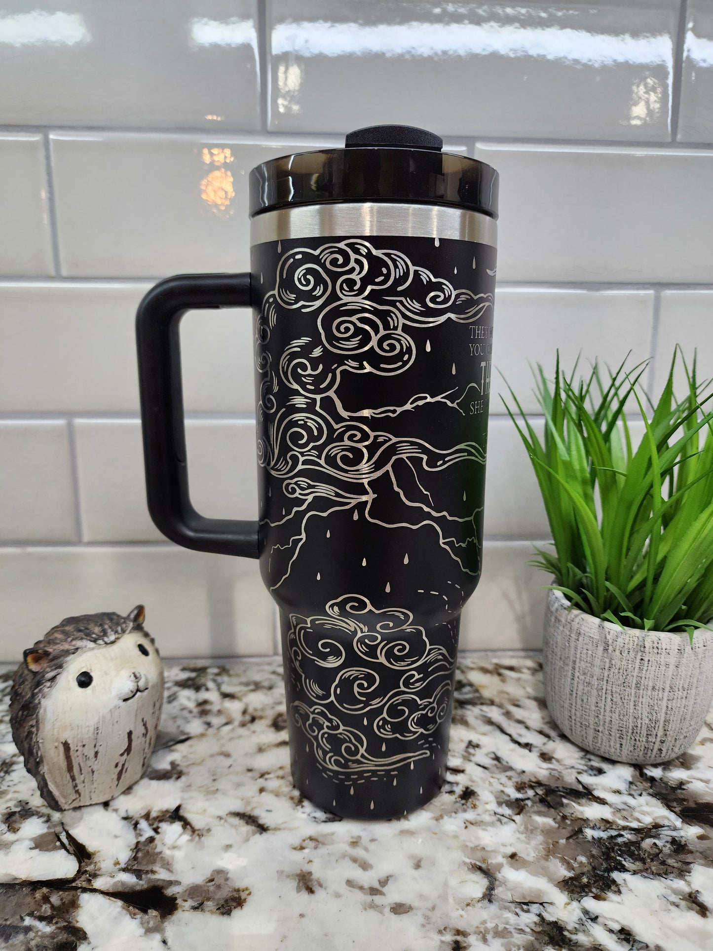 40oz Engraved "I Am The Storm" Tumbler: Empowerment Edition