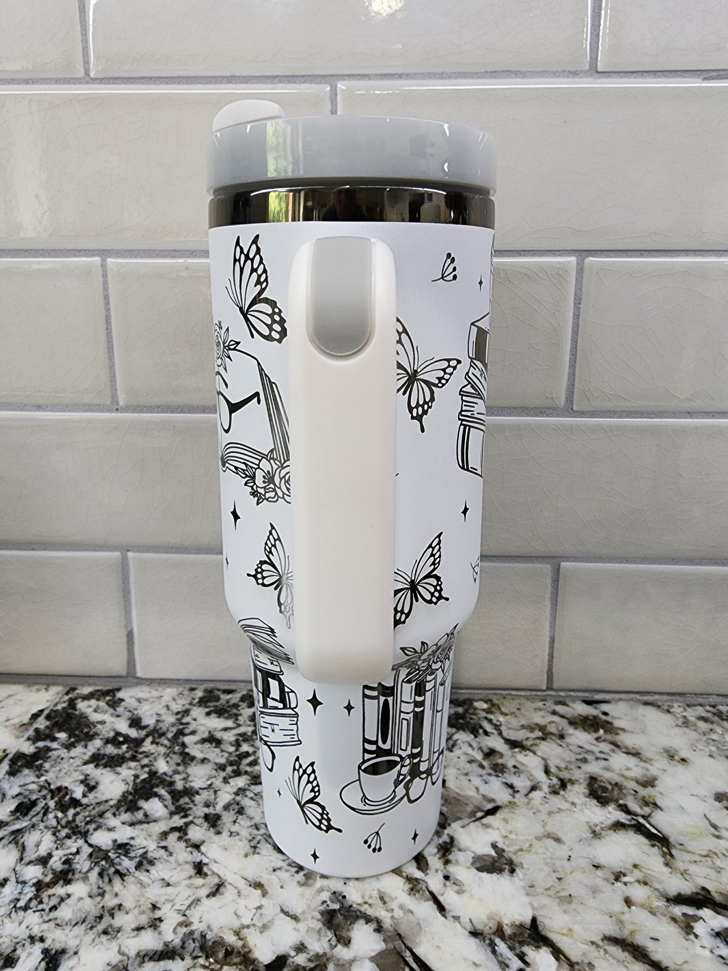 One More Chapter 40oz Engraved Tumbler - The Perfect Companion for Book Lovers