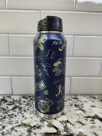32OZ Polar Camel Atlanta Braves Blue water bottle