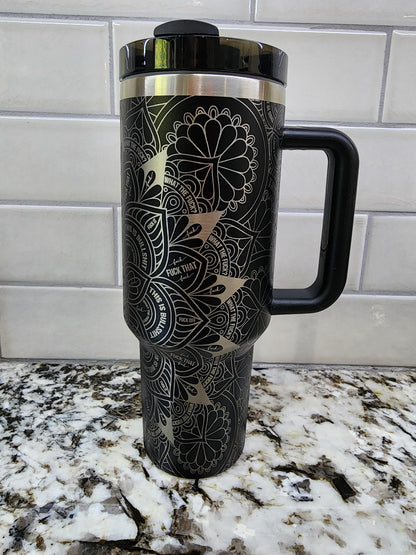 40oz Black Swear tumbler