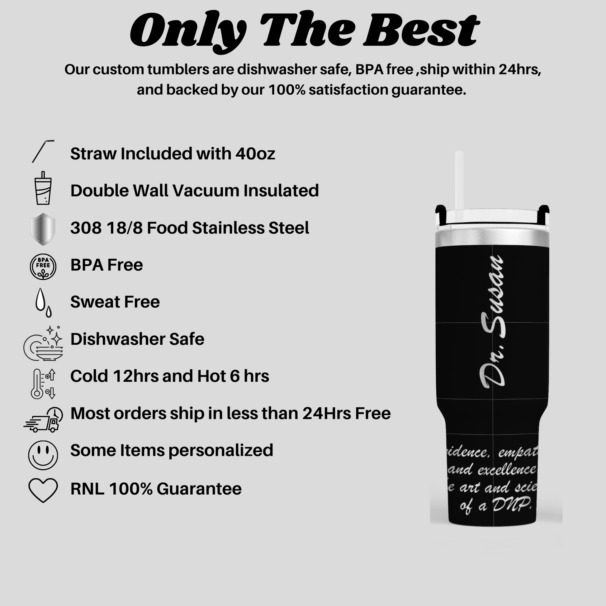 a black and white advertisement for a coffee cup