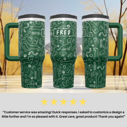 Scottish Terrier Personalized  Tumbler, Laser Engraved Cup, Scottie Dog Gift, Dog Mom Gift, Custom Name Insulated Tumbler
