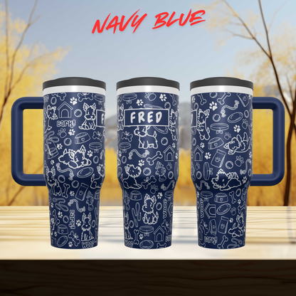 Scottish Terrier Personalized  Tumbler, Laser Engraved Cup, Scottie Dog Gift, Dog Mom Gift, Custom Name Insulated Tumbler