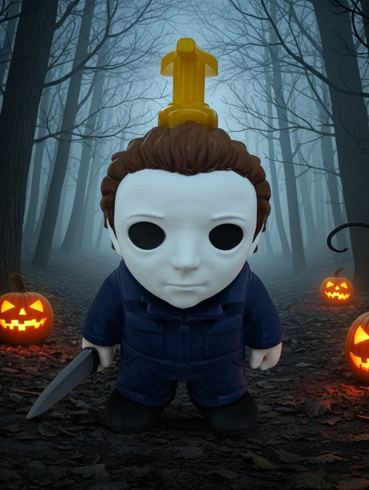 Halloween themed Michael Myers inspired soap holder for Bath and Body Works Soaps