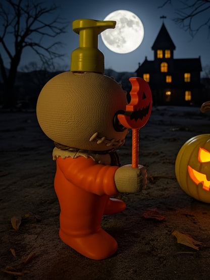 Sam (Trick 'r Treat) Horror Soap Holder | Fits Bath & Body Works Foaming Bottle Decor (3D Printed)
