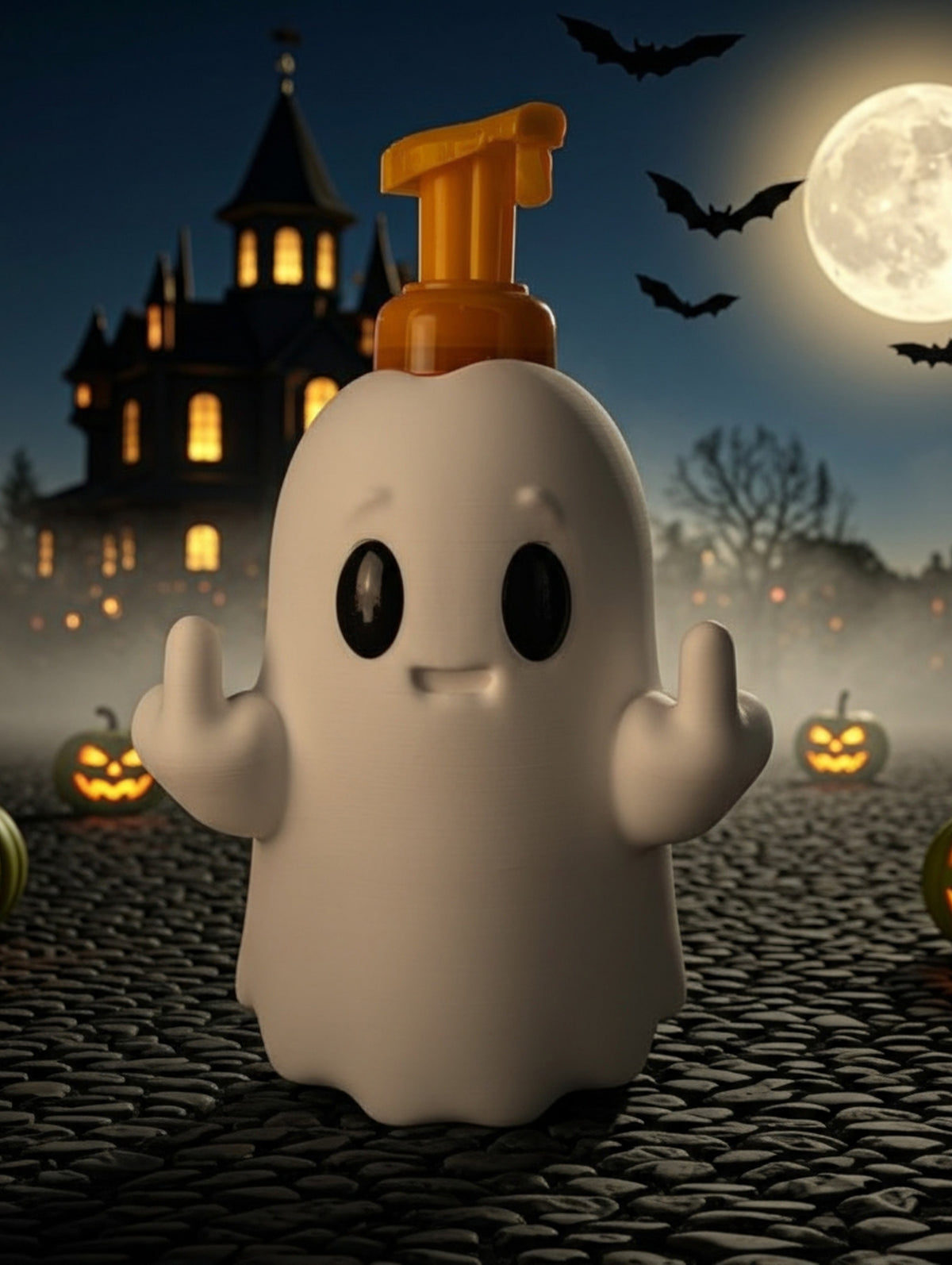 Spicy Halloween Gus the Ghost soap holder for Bath and Body Works Soap