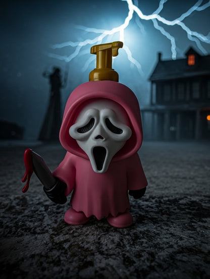 Pink Halloween themed Scream inspired soap holder for Bath and Body Works Soaps
