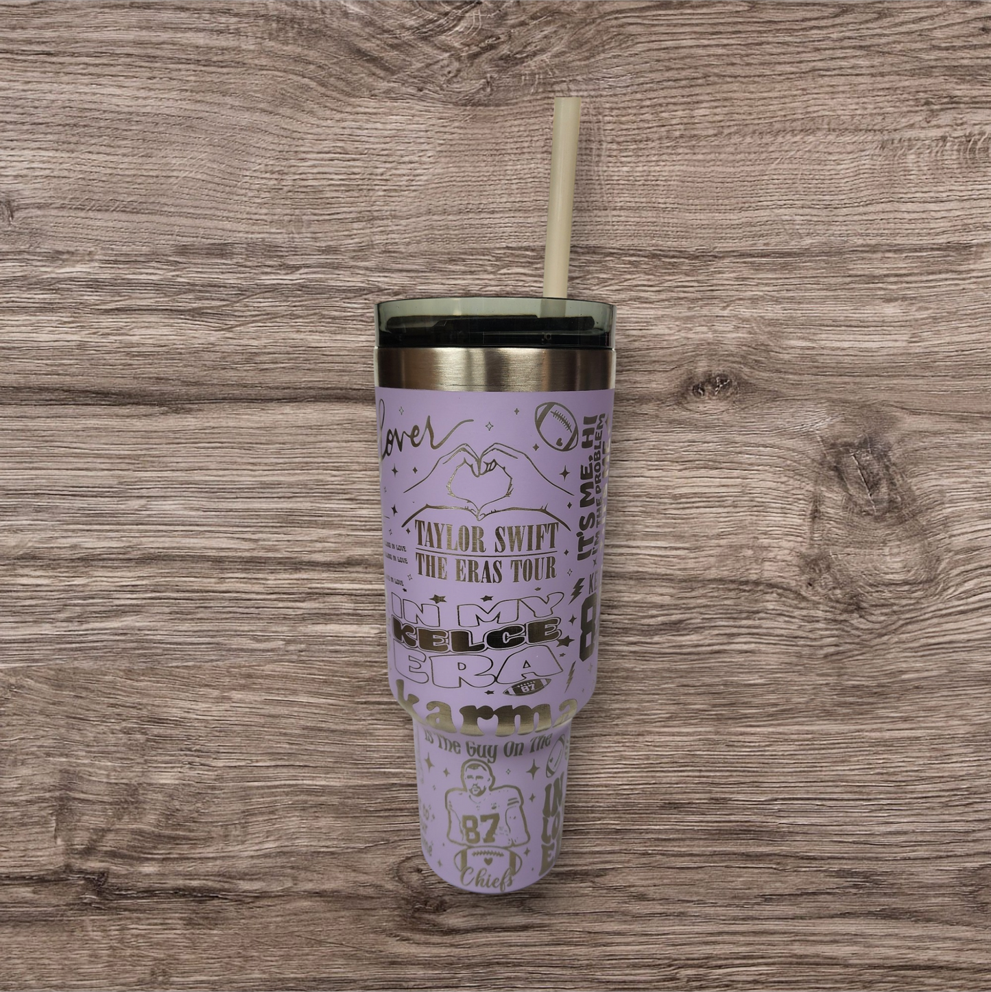Laser-Engraved 40oz Taylor Swift -Themed Tumbler - Durable Stainless Steel - Perfect Gift for a Taylor Swift fan.