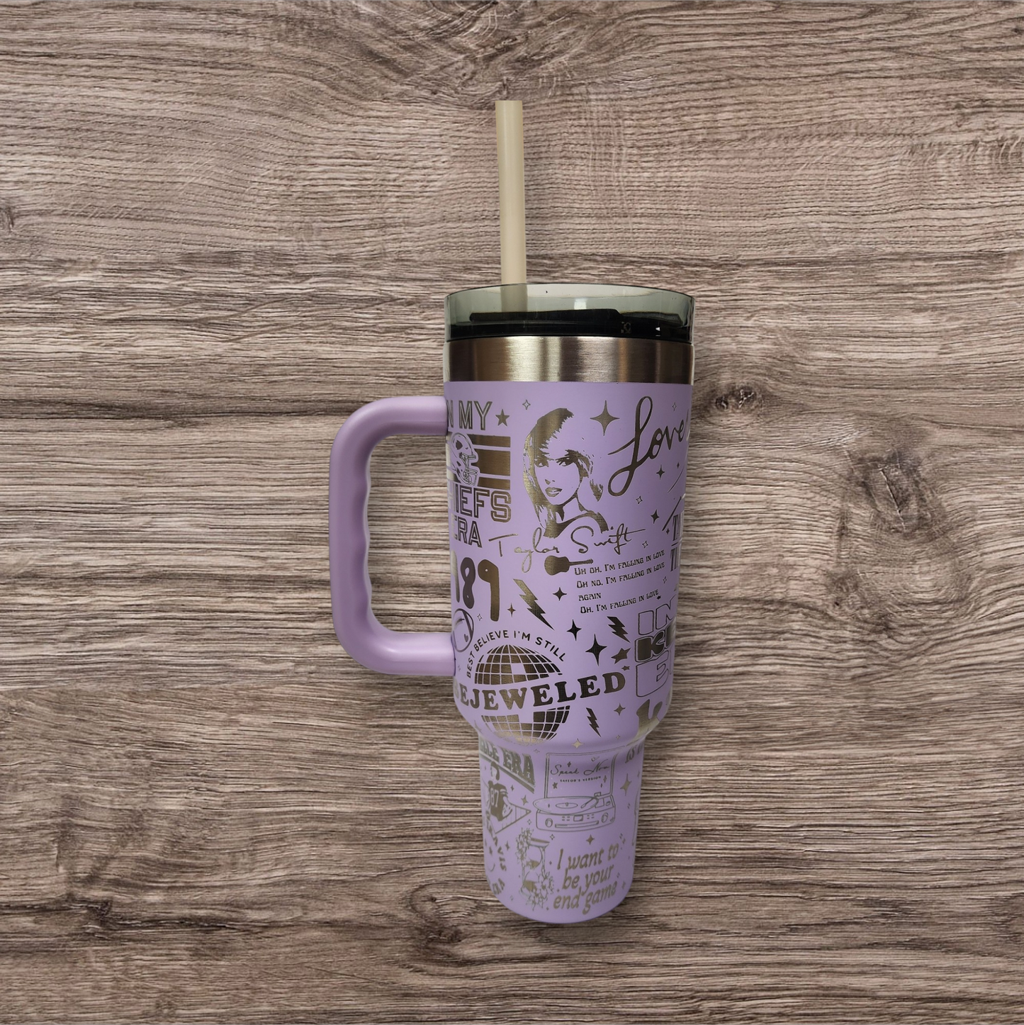 Laser-Engraved 40oz Taylor Swift -Themed Tumbler - Durable Stainless Steel - Perfect Gift for a Taylor Swift fan.