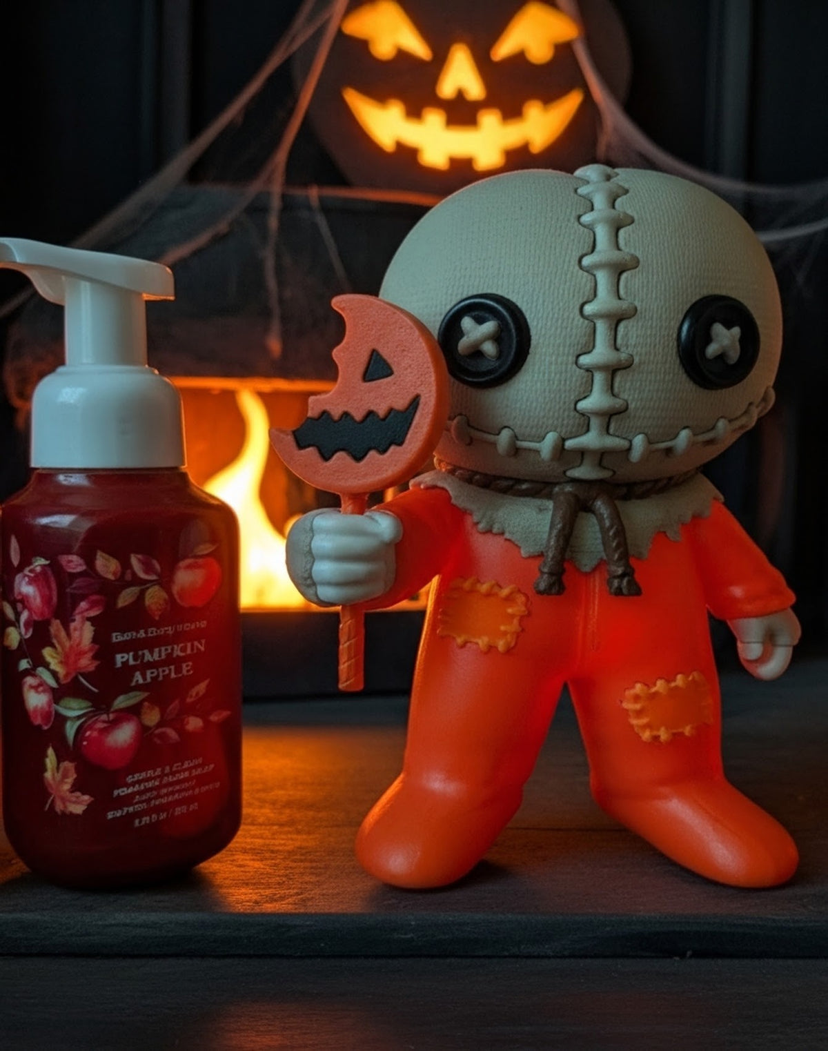 Sam (Trick 'r Treat) Horror Soap Holder | Fits Bath & Body Works Foaming Bottle Decor (3D Printed)
