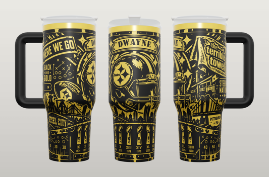Custom Steelers Tumblers