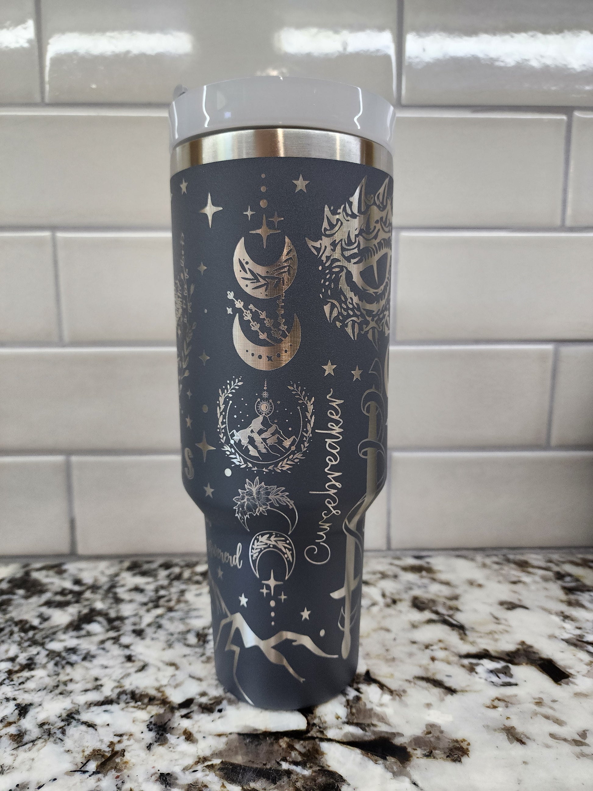 a close up of a toothbrush holder in a bathroom