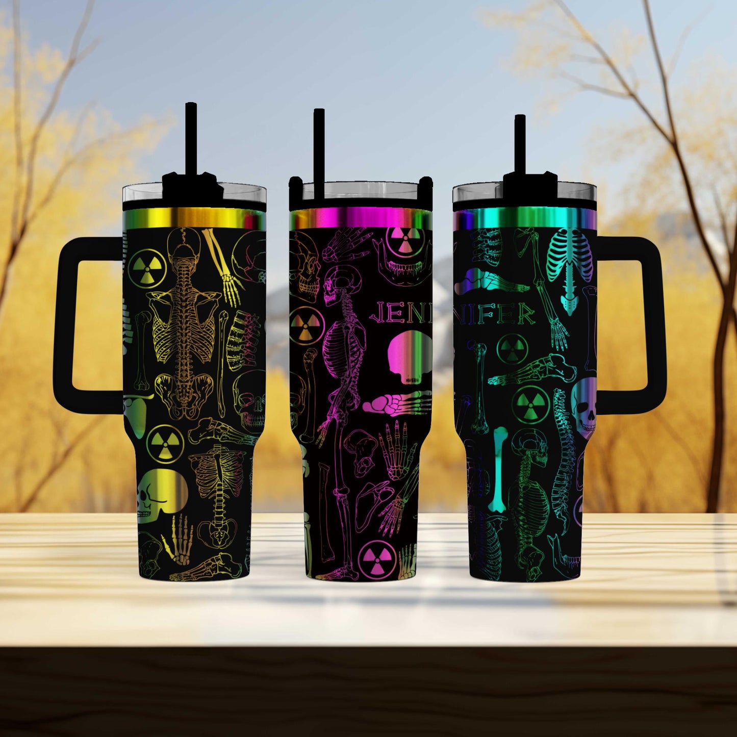 Radiologist Personalize 40oz Tumbler, X-Ray Tech, Radiology Tech,  - Laser-Engraved Stainless Steel with personalized name!