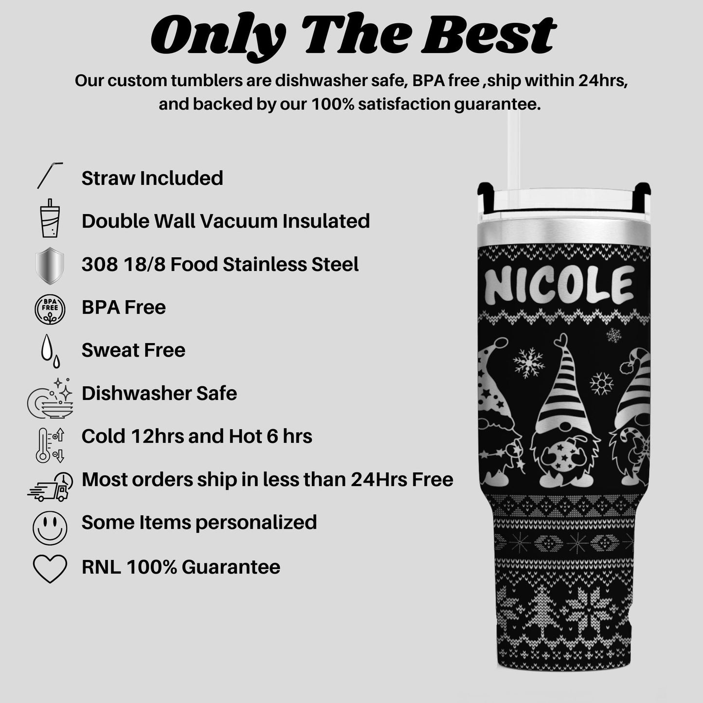 a black and white advertisement for a coffee cup