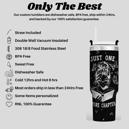 Engraved Bookworm and Literary Buff Tumbler - Perfect for Book Lovers