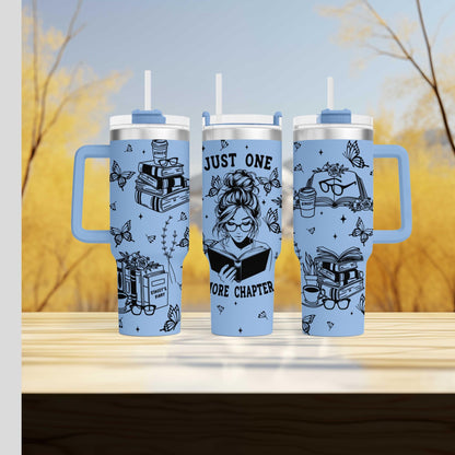 Engraved Bookworm and Literary Buff Tumbler - Perfect for Book Lovers
