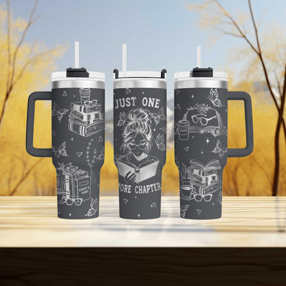 Engraved Bookworm and Literary Buff Tumbler - Perfect for Book Lovers