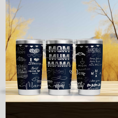 a couple of cups sitting on top of a wooden table