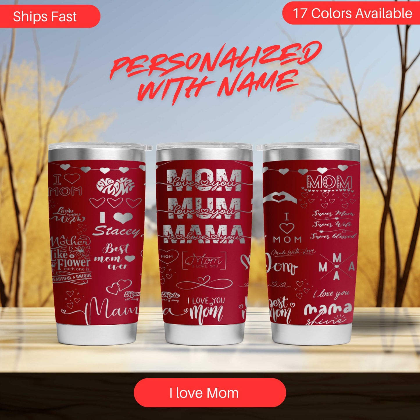 a couple of red cups sitting on top of a table