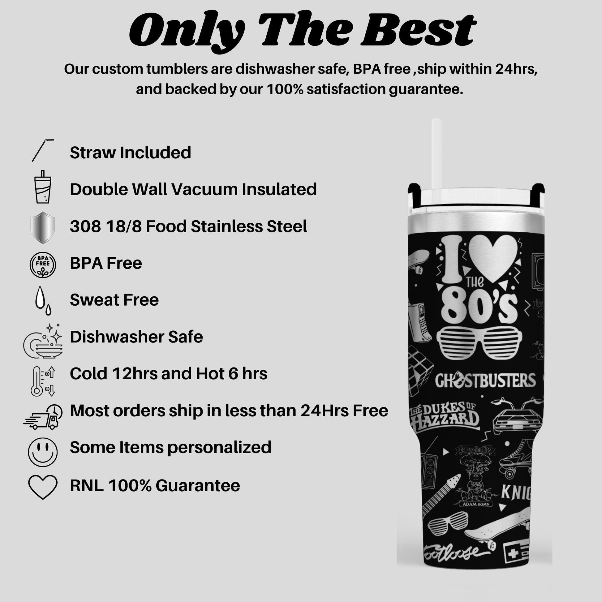 a black and white advertisement for a coffee cup