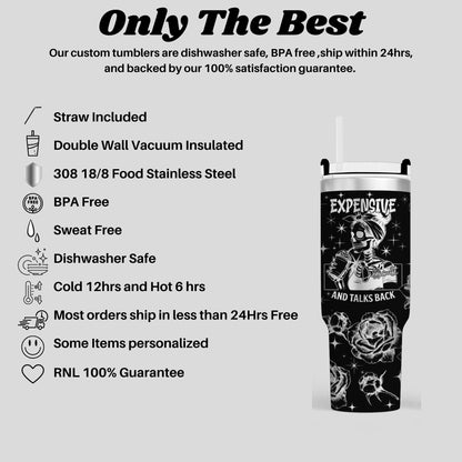 a black and white advertisement for a drink