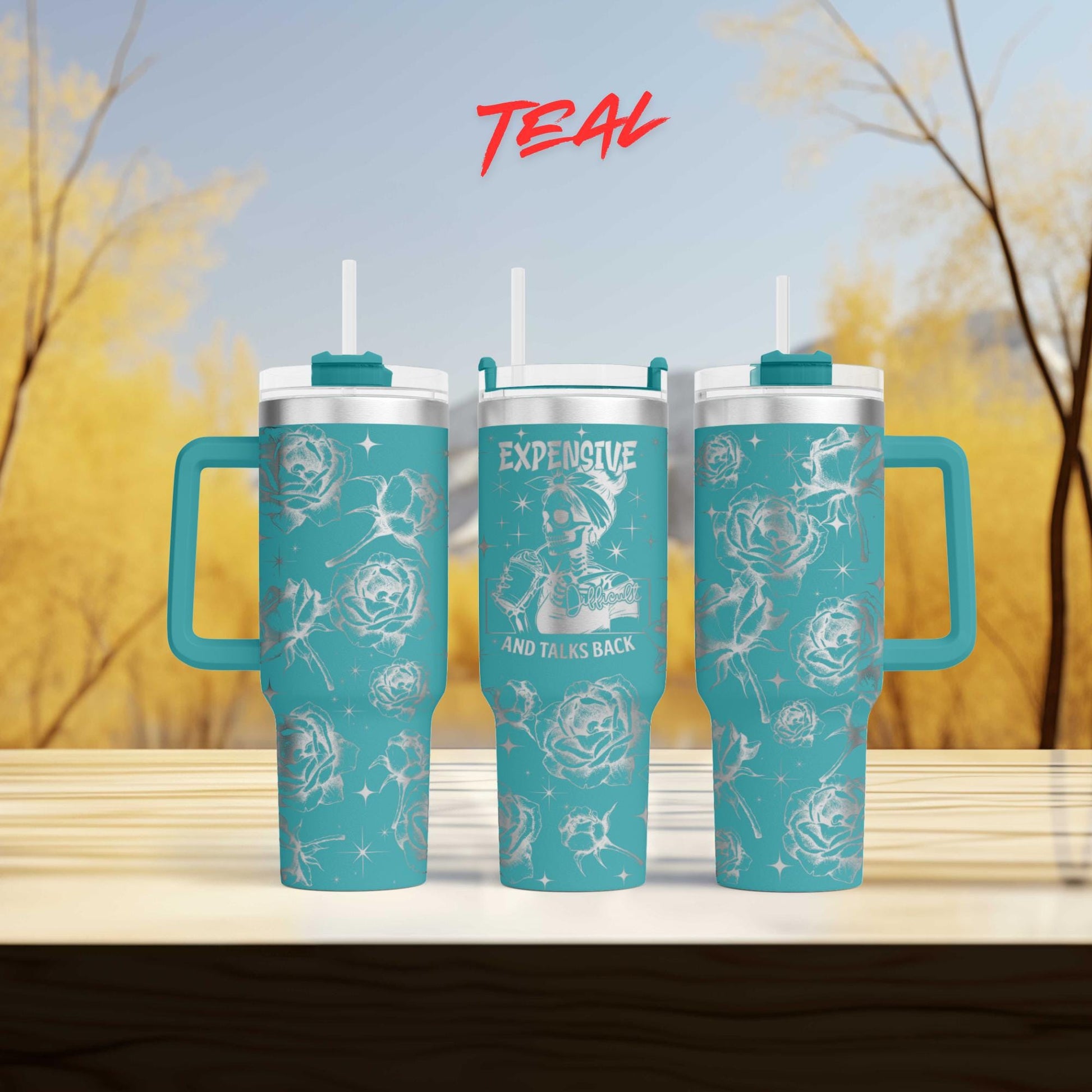 a couple of cups sitting on top of a table