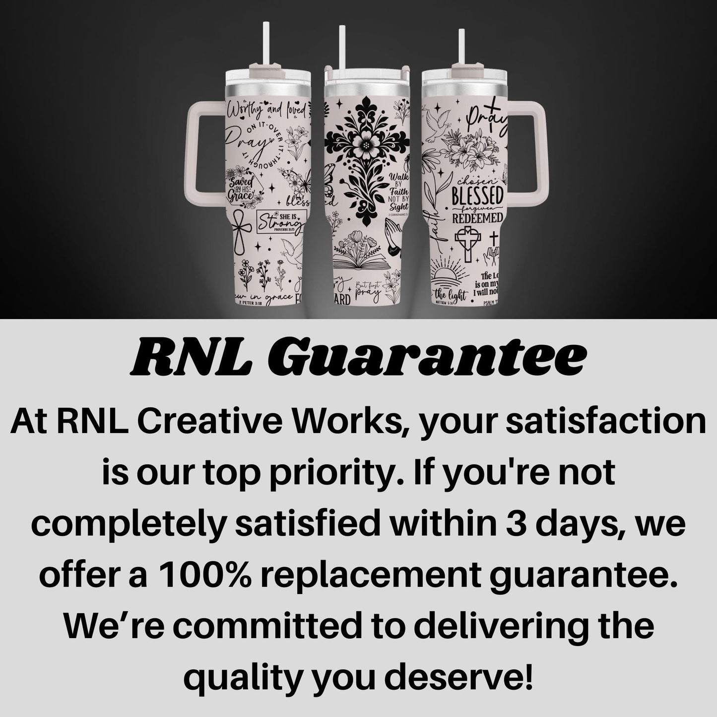 a black and white ad with three cups of coffee