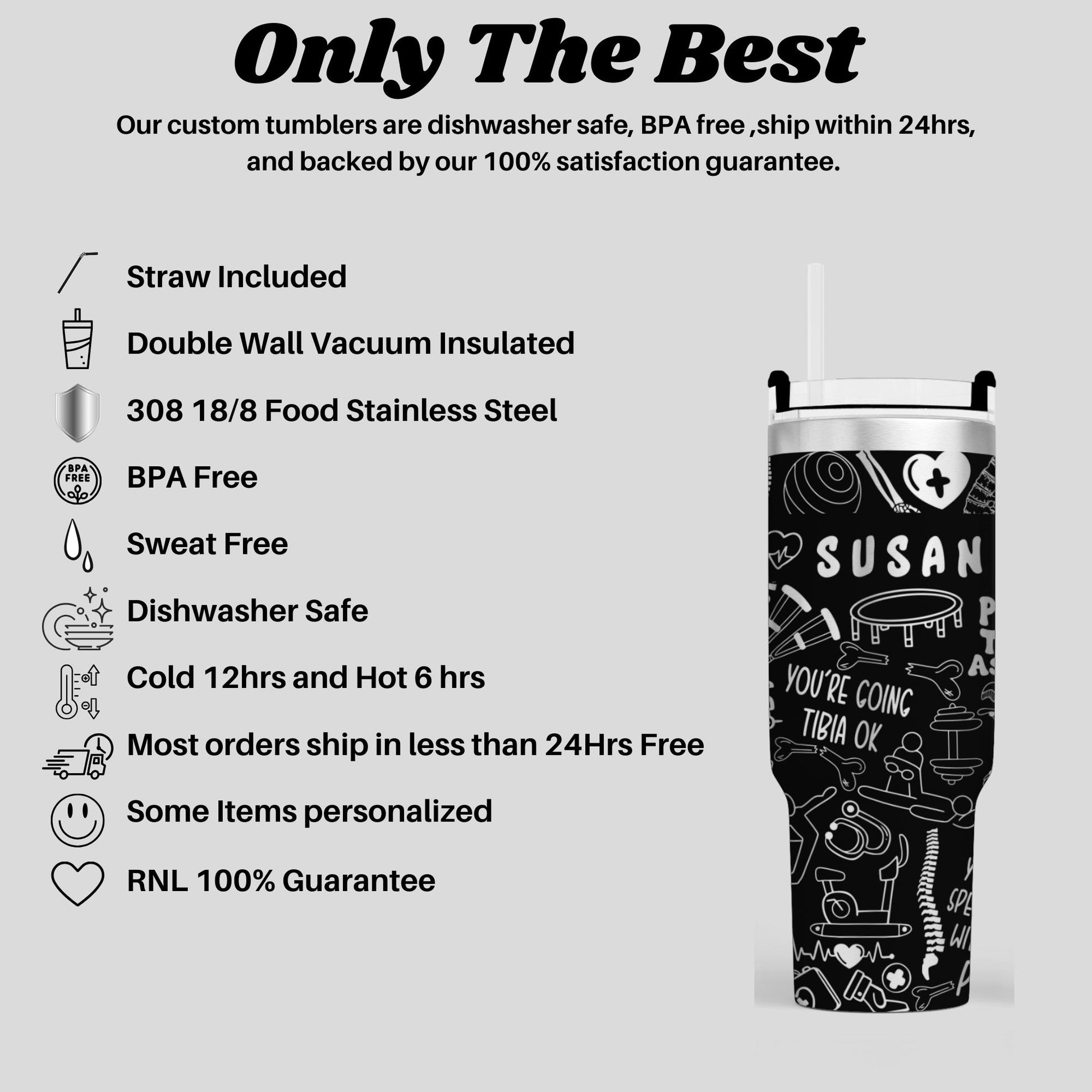 a black and white advertisement for a drink